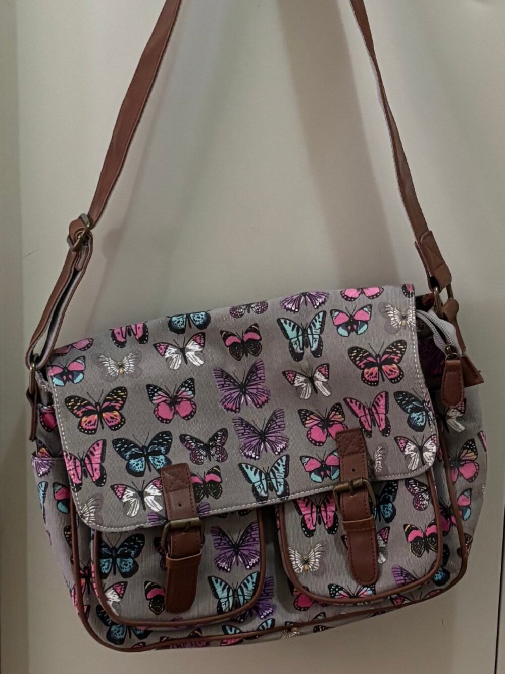 Cute butterfly cottagecore messenger school bag